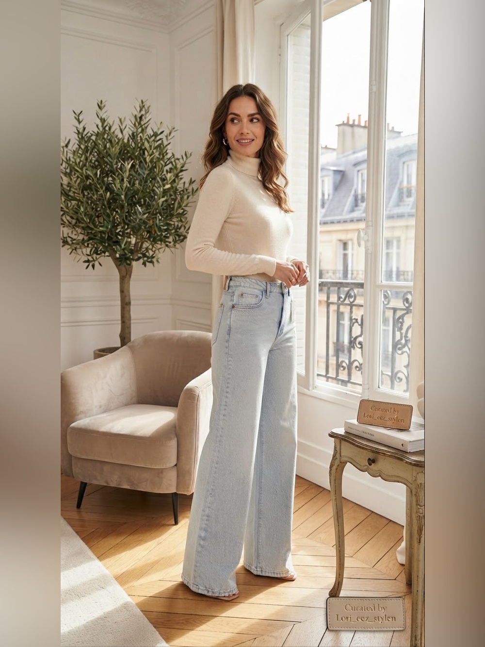 Maurices Light Blue High-Rise Wide-Leg Jeans